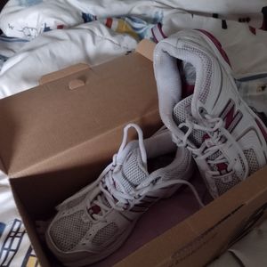 New White new balance running shoes size 6.